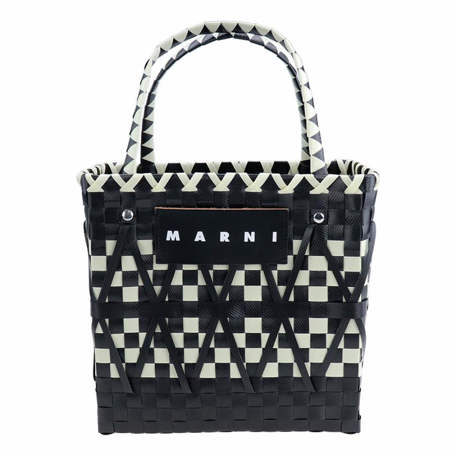 MARNI マルニ バッグ Marni Market ステンシルバッグ ブラック MARNI マルニ バッグ Marni Market ステンシルバッグ ブラック