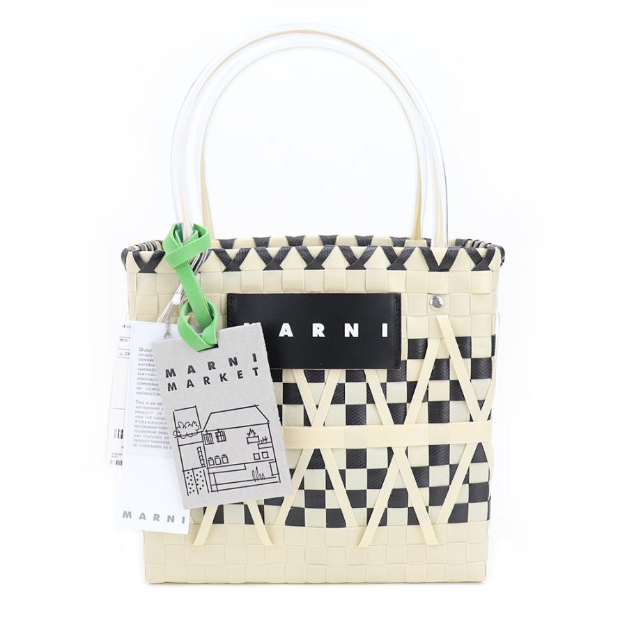 MARNI マルニ バッグ Marni Market ステンシルバッグ ホワイト MARNI マルニ バッグ Marni Market ステンシルバッグ ホワイト