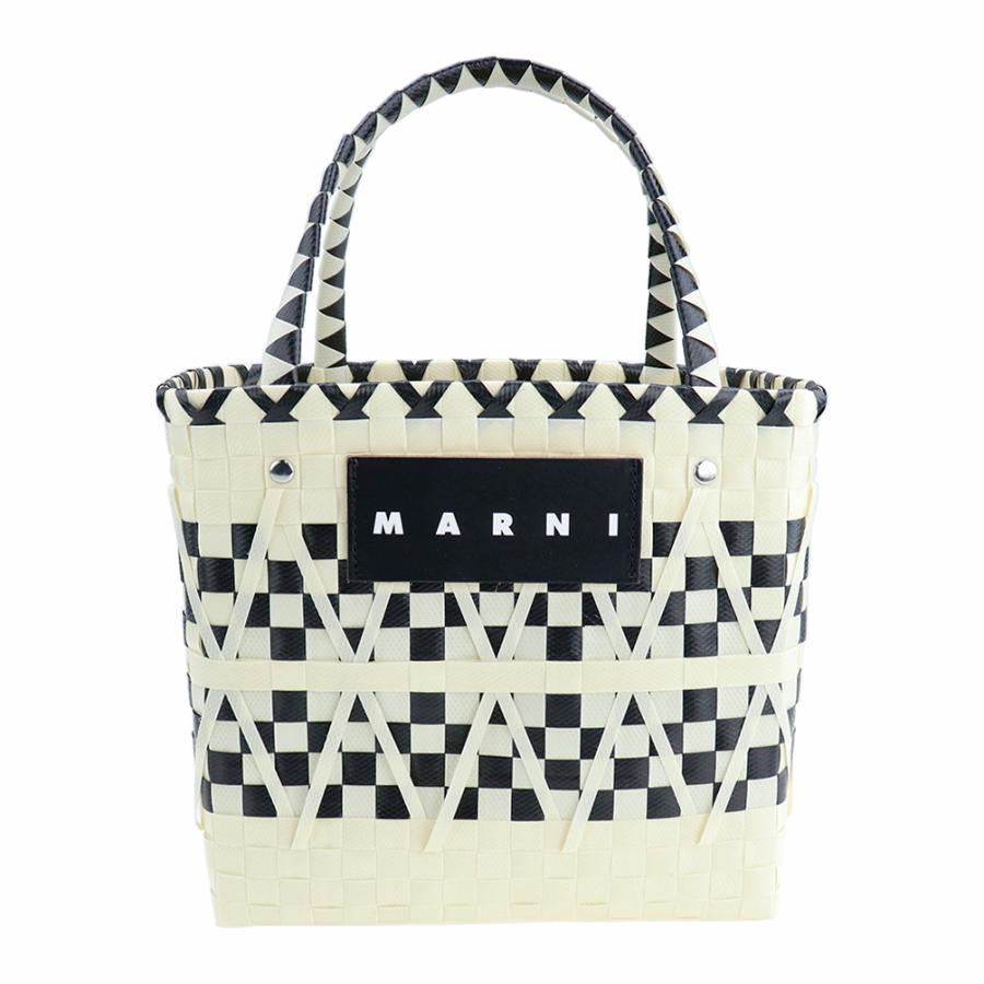 MARNI マルニ バッグ Marni Market ステンシルバッグ ホワイト MARNI マルニ バッグ Marni Market ステンシルバッグ ホワイト
