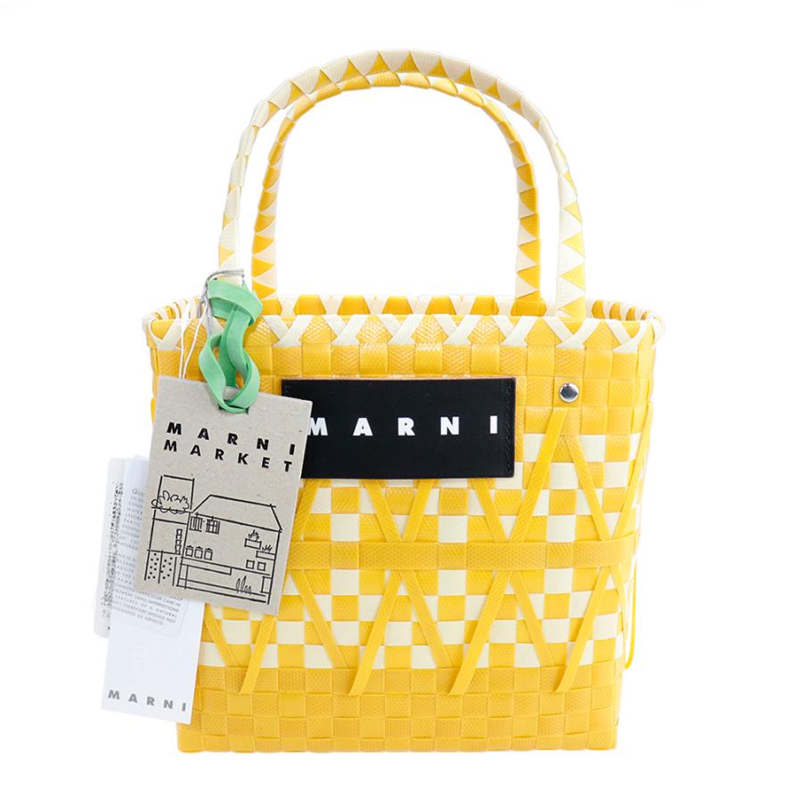 MARNI マルニ バッグ Marni Market ステンシルバッグ マスタード MARNI マルニ バッグ Marni Market ステンシルバッグ マスタード