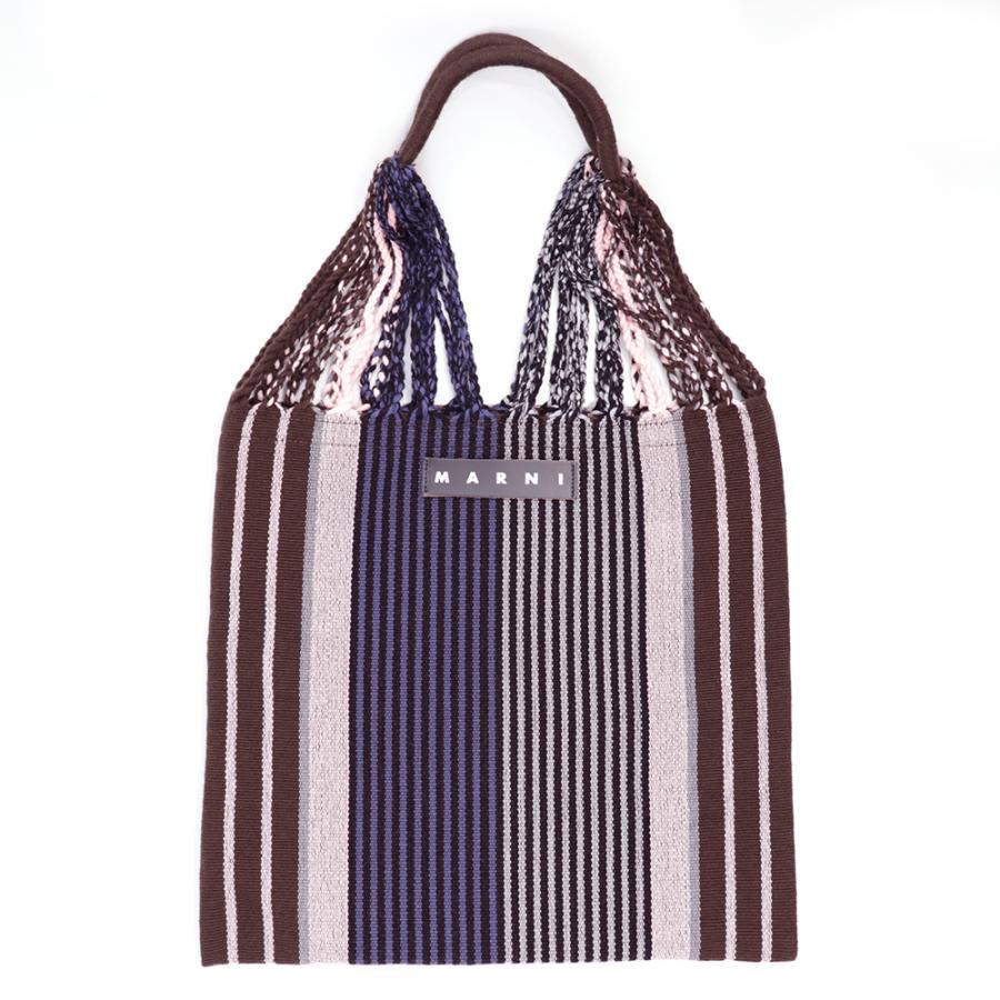 マルニフラワーカフェ ハンモックバッグ ストライプ ブルー MARNI マルニフラワーカフェ ハンモックバッグ ストライプ ブルー MARNI