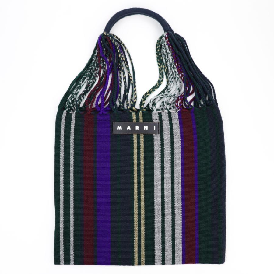 MARNI マルニフラワーカフェ ハンモックバッグ ストライプ MARNI マルニフラワーカフェ ハンモックバッグ ストライプ