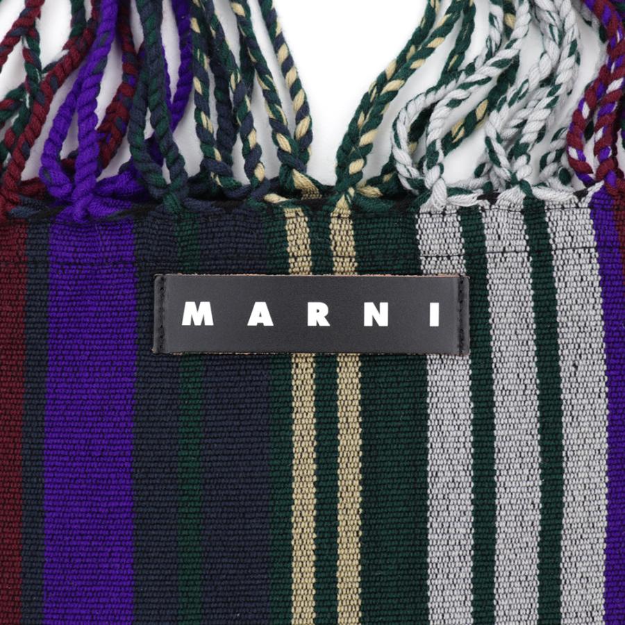 MARNI マルニフラワーカフェ ハンモックバッグ ストライプ MARNI マルニフラワーカフェ ハンモックバッグ ストライプ