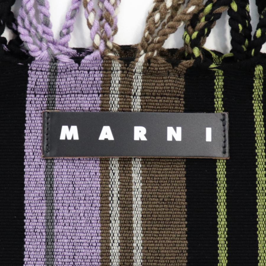 MARNI マルニフラワーカフェ ハンモックバッグ ストライプ MARNI マルニフラワーカフェ ハンモックバッグ ストライプ