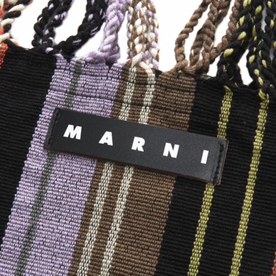 MARNI マルニフラワーカフェ ハンモックバッグ ストライプ MARNI マルニフラワーカフェ ハンモックバッグ ストライプ