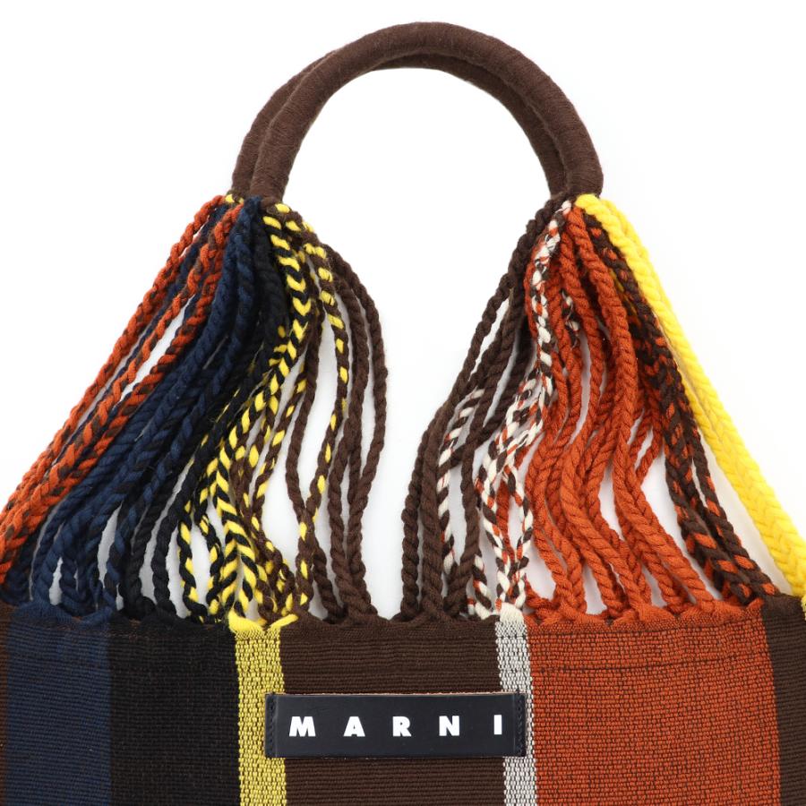 マルニ バッグ ハンモックバッグ MARNI マルニフラワーカフェ オレンジミックス トートバッグ ベージュ マルニマーケット エコバッグ