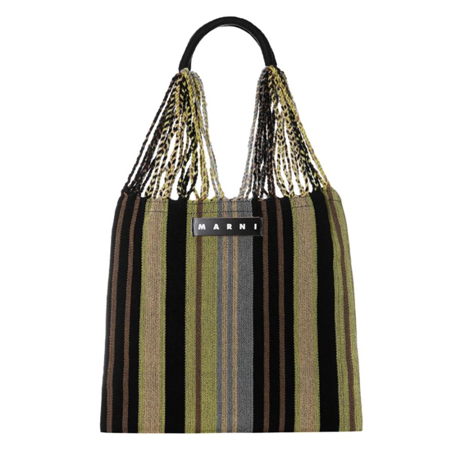 MARNI マルニフラワーカフェ ハンモックバッグ ストライプ MARNI マルニフラワーカフェ ハンモックバッグ ストライプ