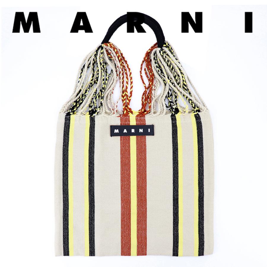 マルニ バッグ ハンモックバッグ MARNI マルニフラワーカフェ エクリュ STW20 トートバッグ ベージュ マルニマーケット｜brandparks