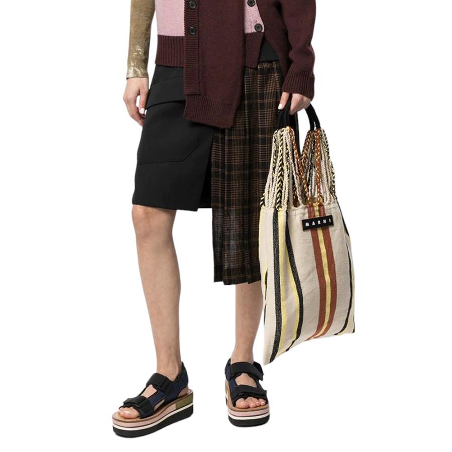 MARNI マルニフラワーカフェ ハンモックバッグ ストライプ MARNI マルニフラワーカフェ ハンモックバッグ ストライプ