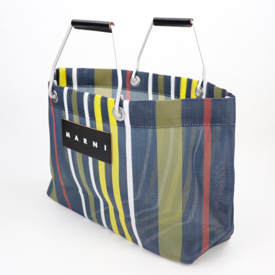 MARNI マルニフラワーカフェ トートバッグ ストライプ ミニ MARNI マルニフラワーカフェ トートバッグ ストライプ ミニ