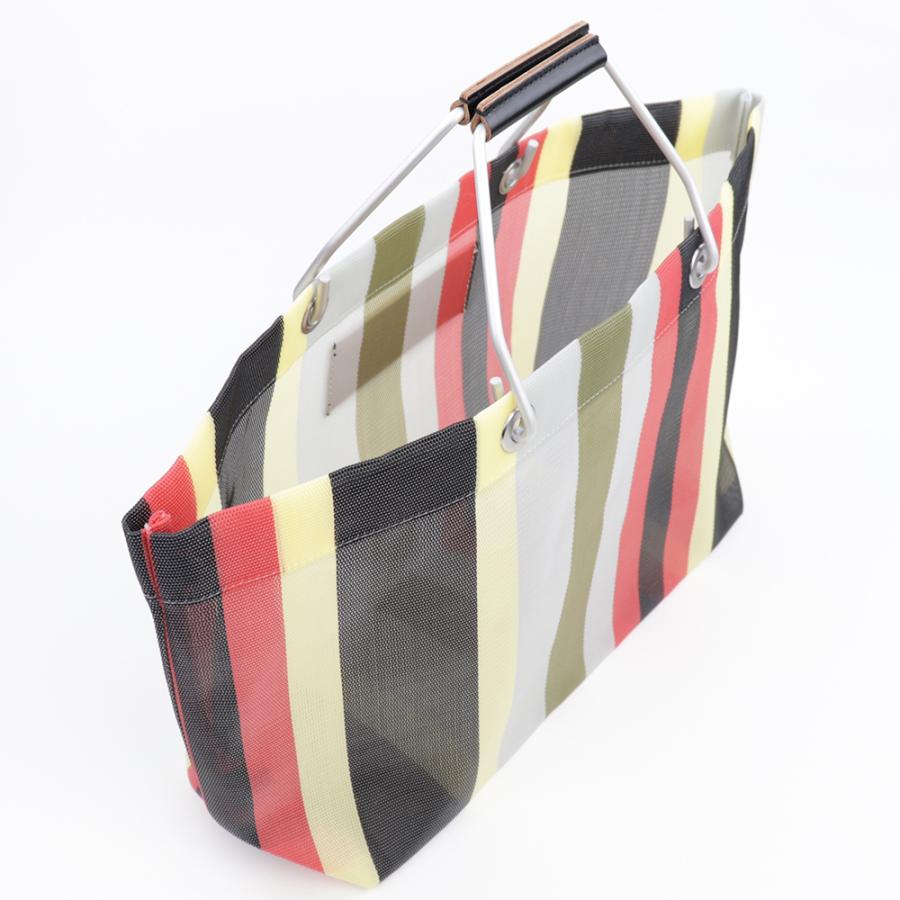 MARNI マルニフラワーカフェ トートバッグ ミニ ストライプ MARNI マルニフラワーカフェ トートバッグ ミニ ストライプ