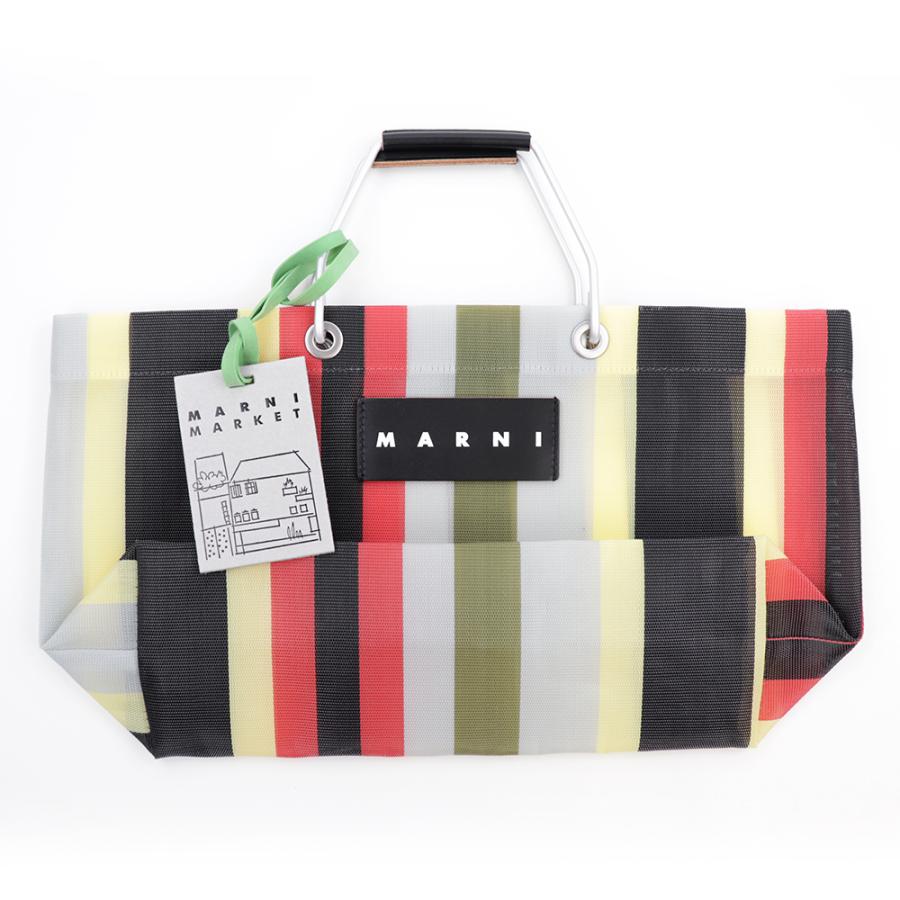 MARNI（マルニ） トートバッグ ストライプバッグミニ マルニフラワー