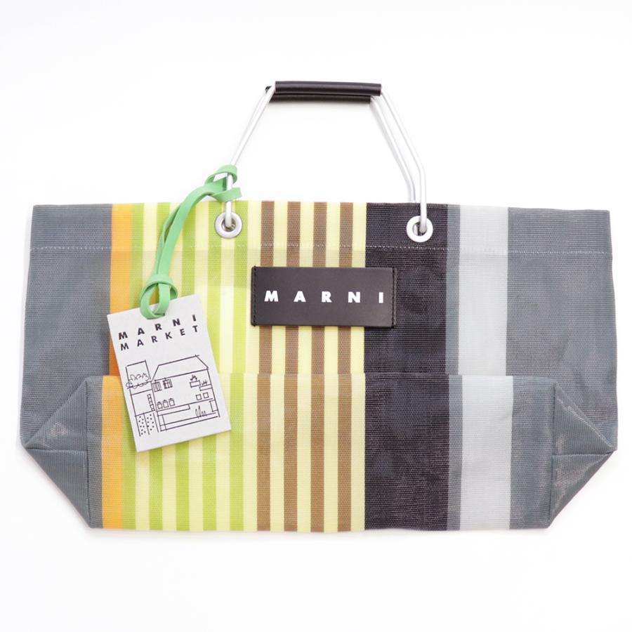 MARNI マルニフラワーカフェ トートバッグ ミニ ストライプ MARNI マルニフラワーカフェ トートバッグ ミニ ストライプ