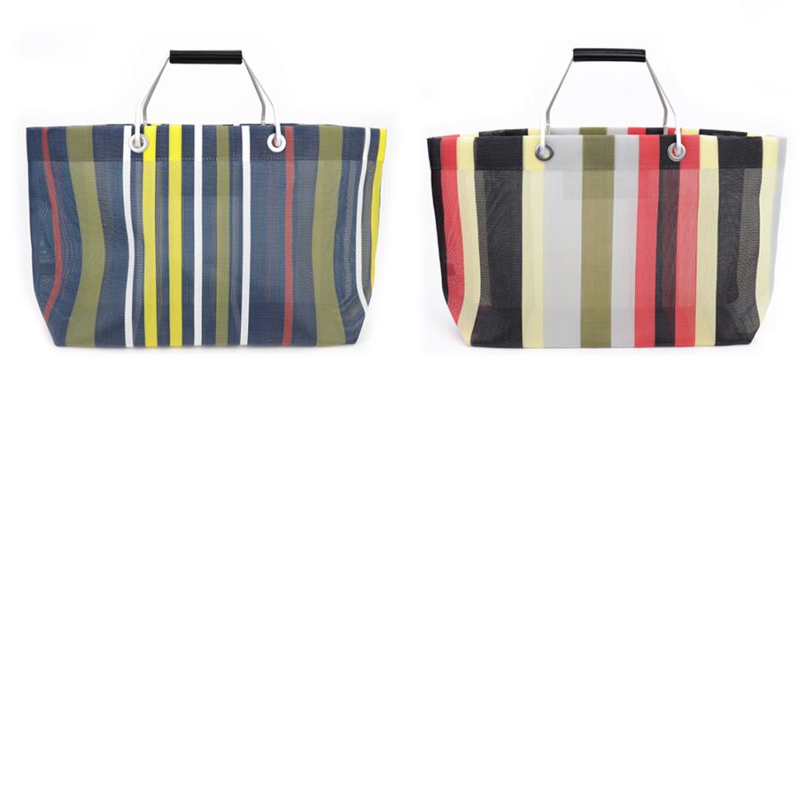 MARNI マルニフラワーカフェ トートバッグ ミニ ストライプ MARNI マルニフラワーカフェ トートバッグ ミニ ストライプ