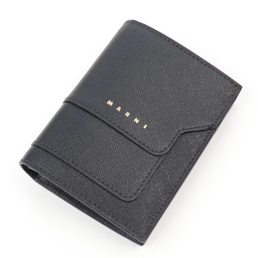 マルニ 財布 MARNI 二つ折り財布 ブラック コンパクト ミニ財布 マルニ 財布 MARNI 二つ折り財布 ブラック コンパクト ミニ財布