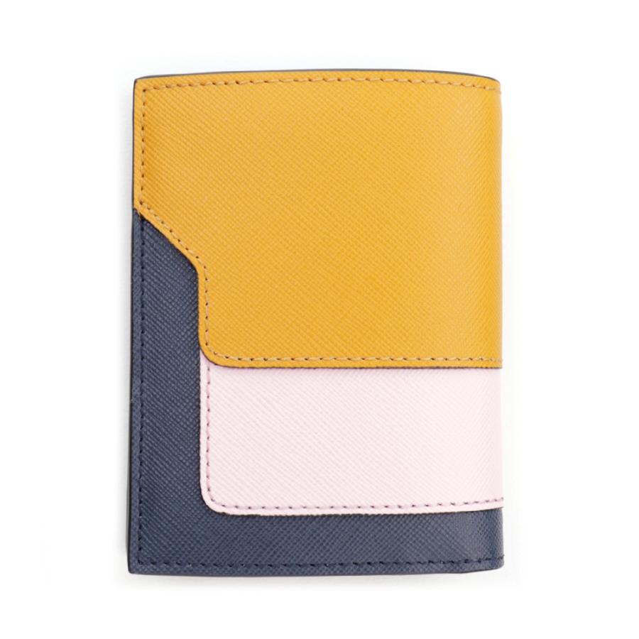 マルニ 財布 MARNI 二つ折り財布 イエロー ネイビー コンパクト ミニ マルニ 財布 MARNI 二つ折り財布 イエロー ネイビー コンパクト ミニ