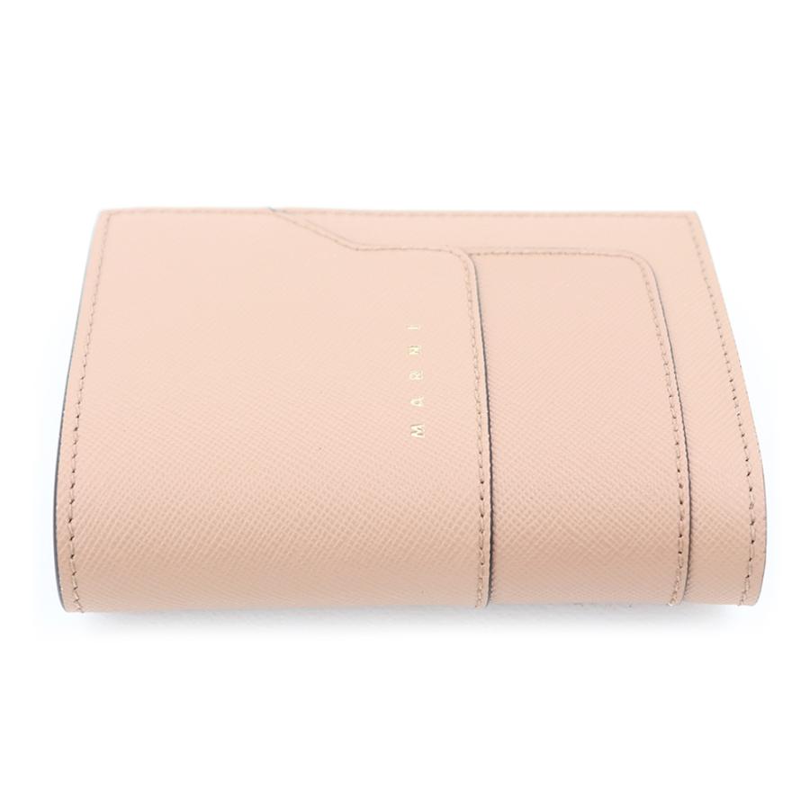 MARNI マルニ 財布 二つ折り財布 ブラウンシュガー ベージュ MARNI マルニ 財布 二つ折り財布 ブラウンシュガー ベージュ