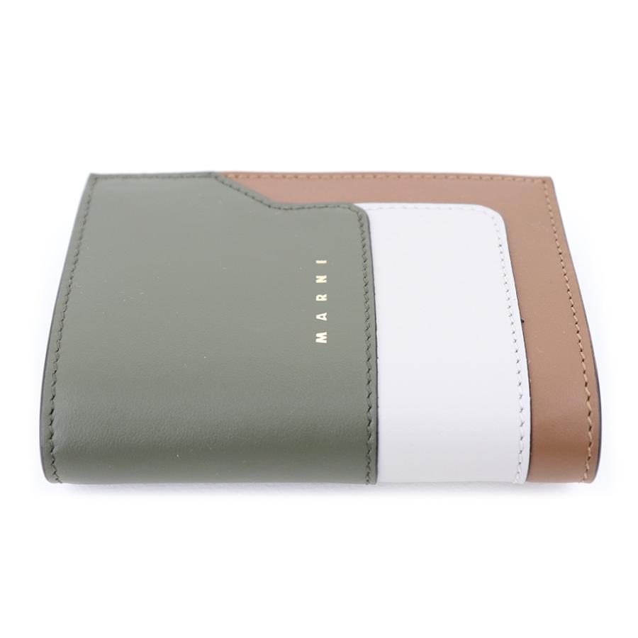 MARNI マルニ 財布 二つ折り財布 モスストーン グリーン MARNI マルニ 財布 二つ折り財布 モスストーン グリーン