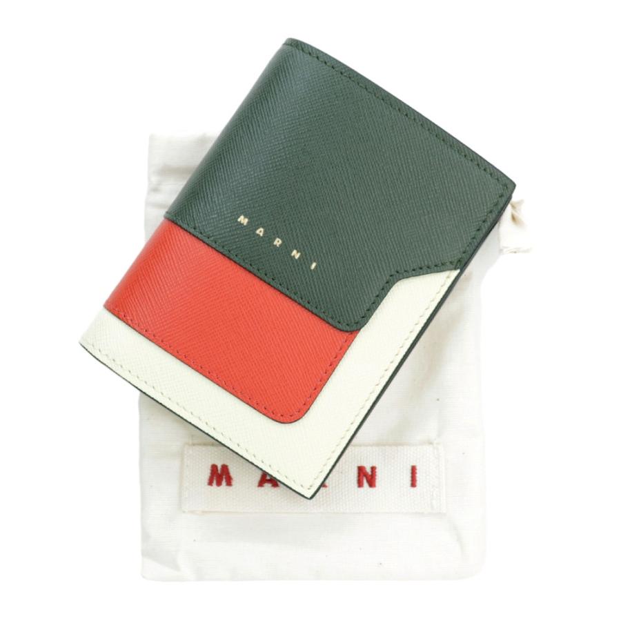 マルニ 財布 二つ折り MARNI ミニ財布 コンパクトウォレット バイカラー 札入れ 小銭入れ カード コインケース レザー 本革 PFMOQ14U13 / PFMOQ14U07｜brandparks｜15