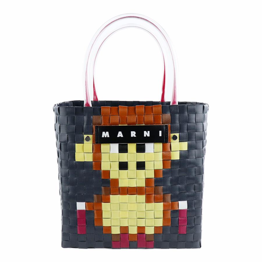 マルニ バッグ Marni Market アニマルバスケット グレーモンキー カゴ