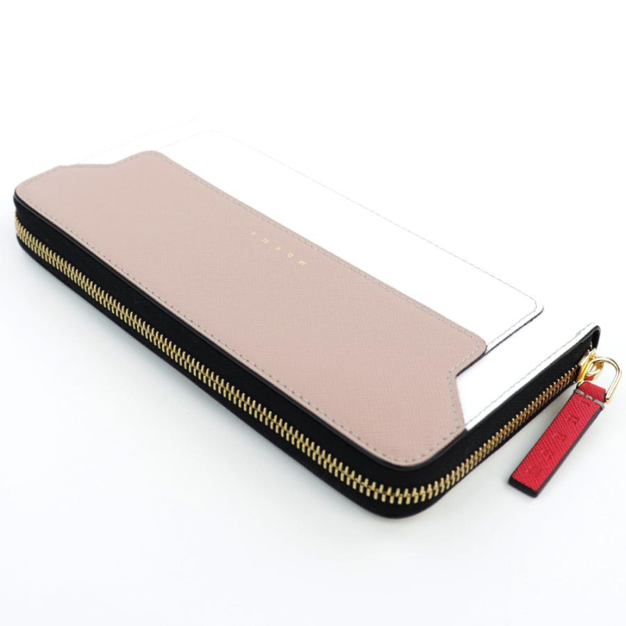 MARNI マルニ 財布 長財布 二つ折り ベージュ グレー バイカラー 