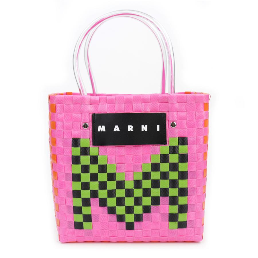 かごバッグ/ストローバッグ MARNI ピクニックバック グリーン