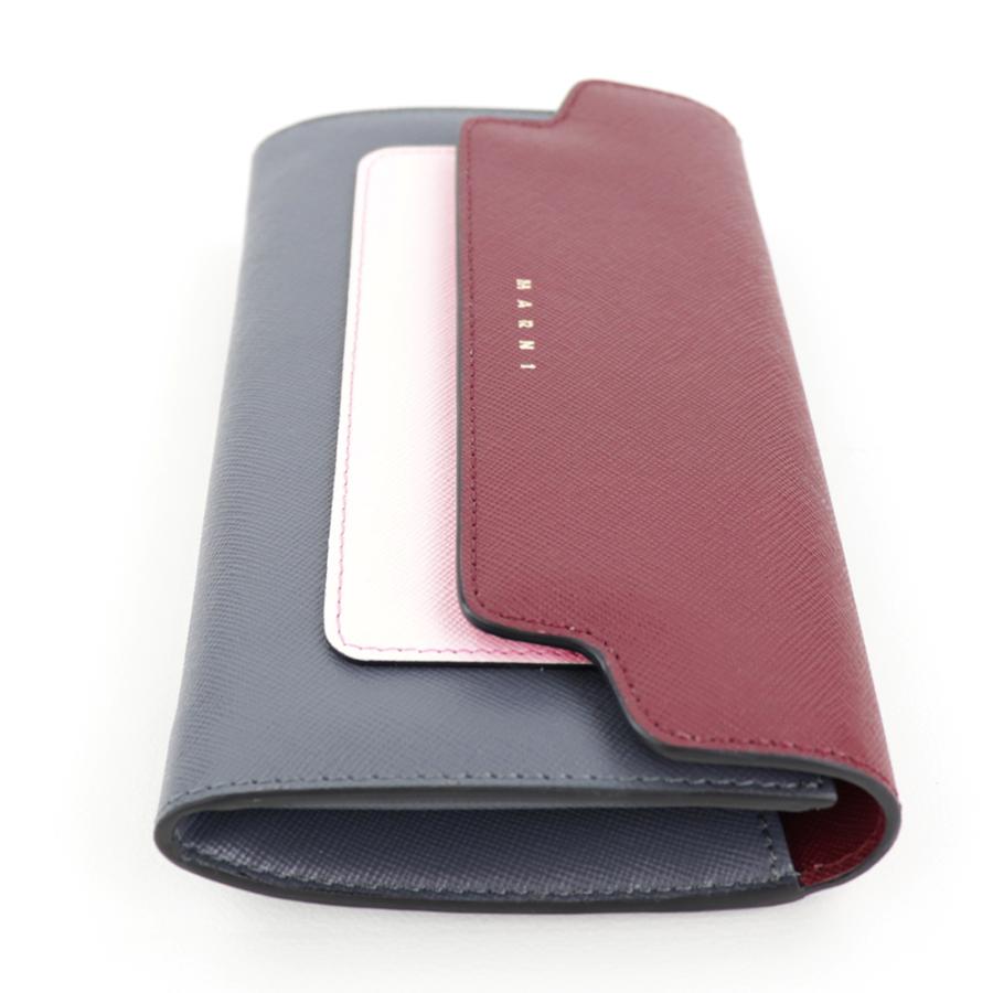 MARNI マルニ 財布 長財布 ダブルホック バイカラー ディープ MARNI マルニ 財布 長財布 ダブルホック バイカラー ディープ