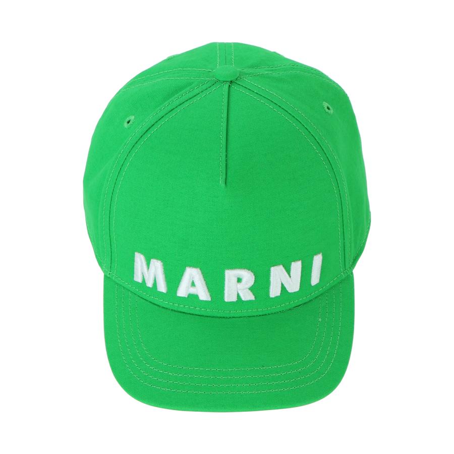 マルニ ベースボールキャップ グリーン マルニキッズ 大人も着用可能 コットン MARNI（マルニ） キャップ MARNI KIDS 帽子 マルニキッズ 大人もOK