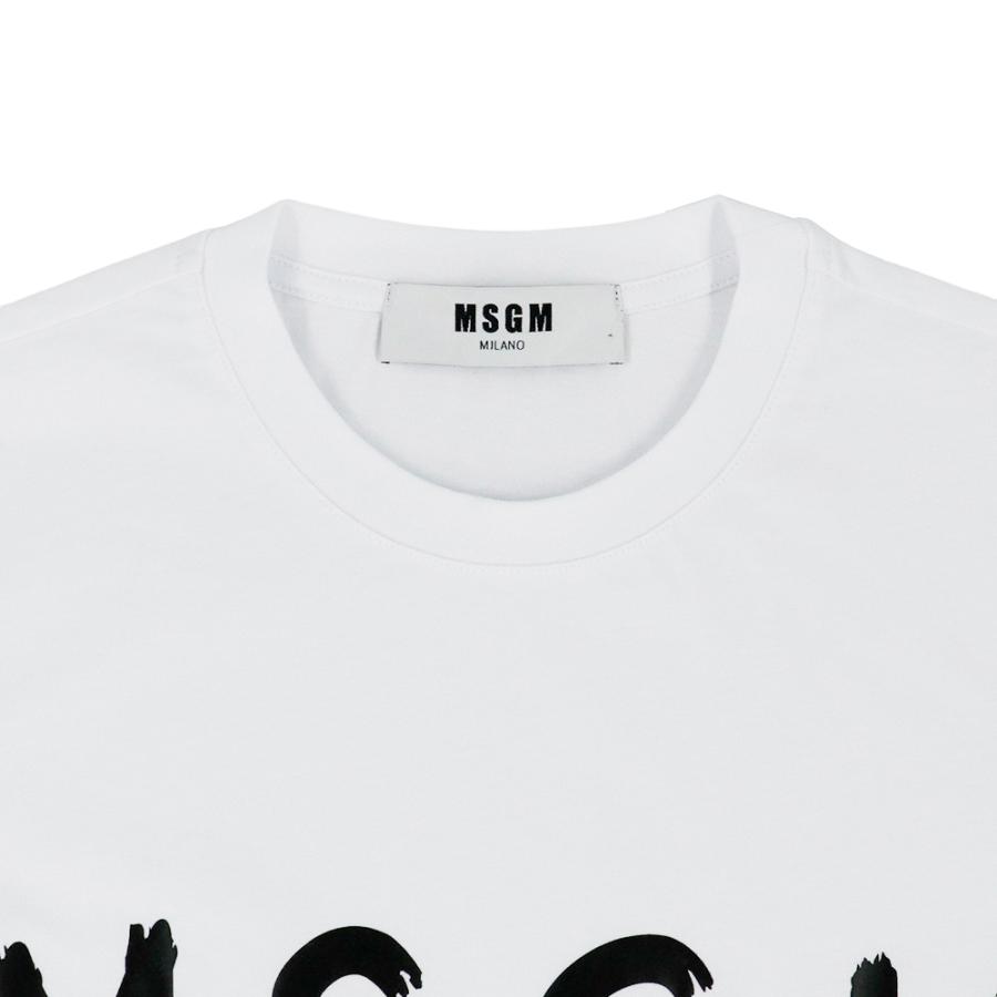 MSGM Tシャツ 半袖 エムエスジーエム トップス ブラック MSGM Tシャツ 半袖 エムエスジーエム トップス ブラック