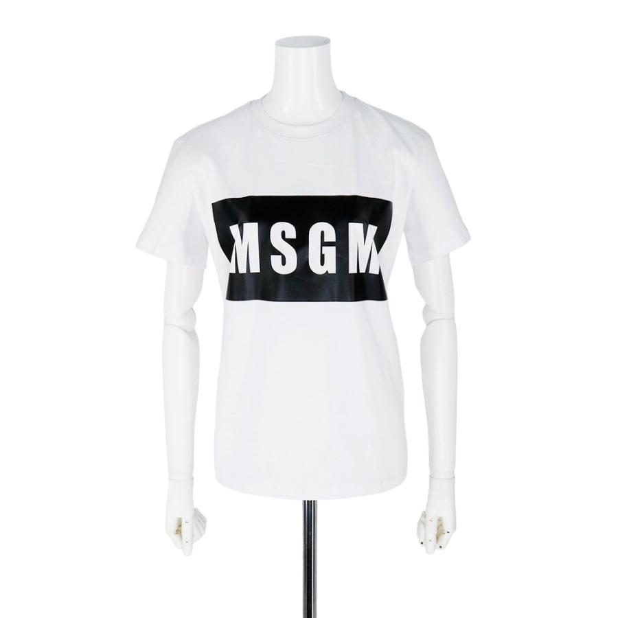 MSGM Tシャツ 半袖 エムエスジーエム トップス ブラック MSGM Tシャツ 半袖 エムエスジーエム トップス ブラック
