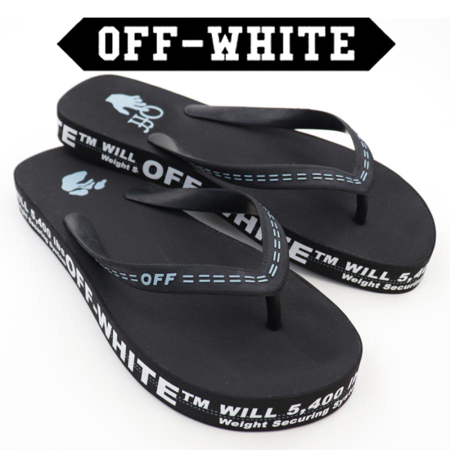 オフホワイト サンダル ビーチ off-white ブラック ホワイト シャワー スニーカー 靴 OFF WHITE ラバー フリップフロップ  スライド OMIC002R21 MAT001 1001 :offwhite-0008-bkwh:ブランドパークス Yahoo!店 - 通販 - 