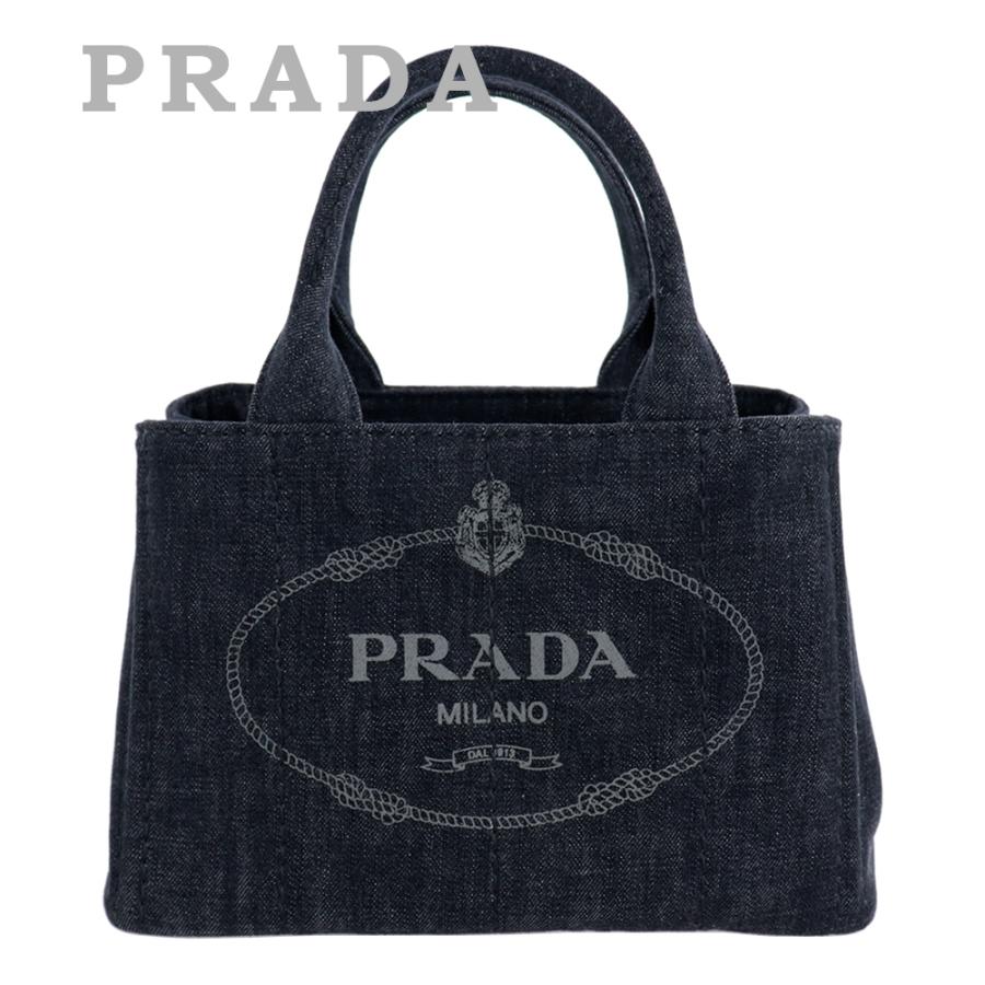 プラダ バッグ PRADA トートバッグ カナパ ショルダーバッグ デニム