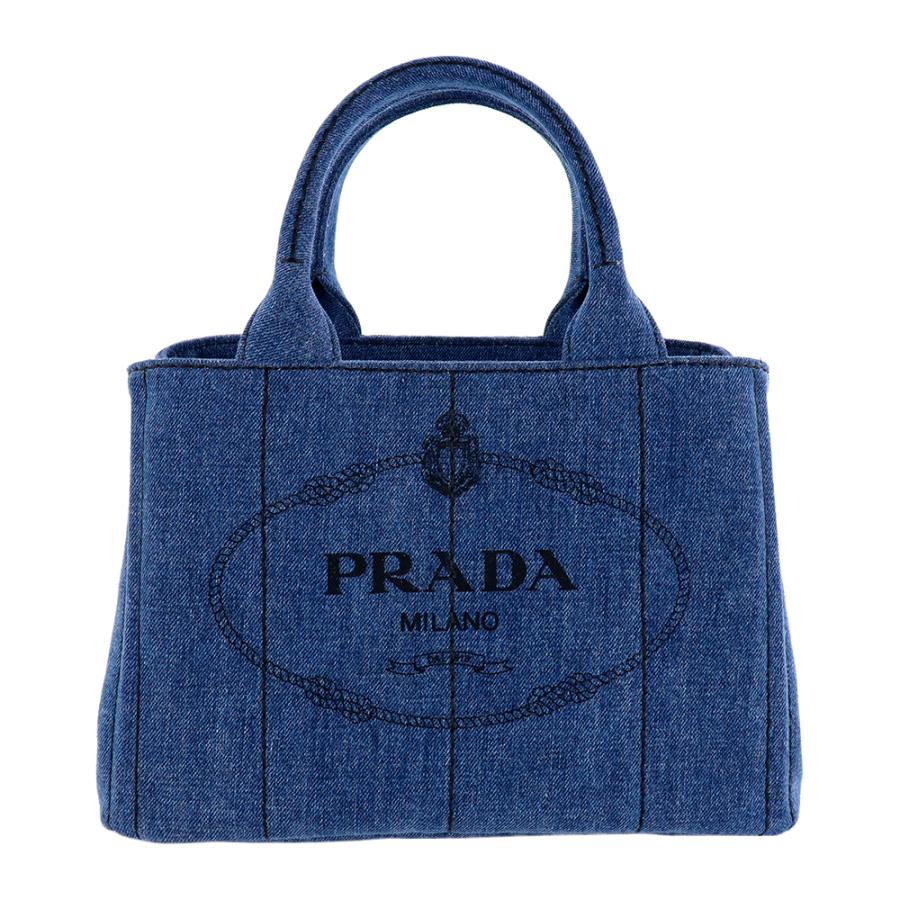 プラダ バッグ PRADA トートバッグ カナパ ショルダーバッグ デニム