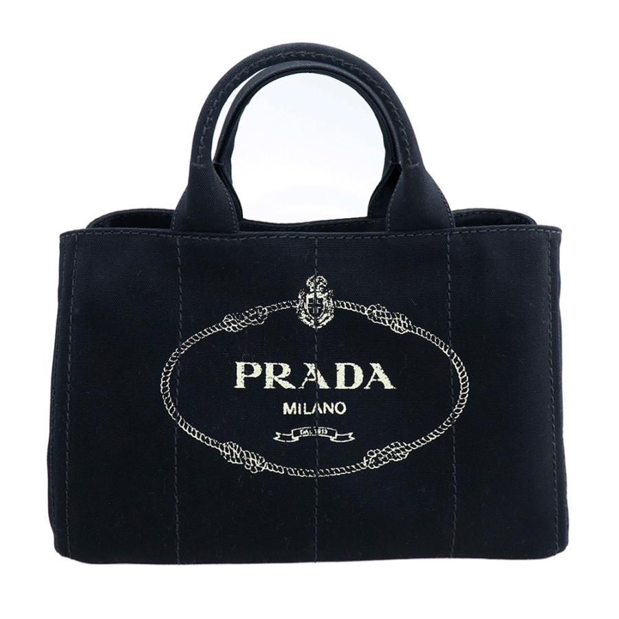 プラダ バッグ PRADA トートバッグ カナパ M ミディアムサイズ デニム ブラック ネロ 1BG642 ZKI F0002 NERO コットン  ファブリック