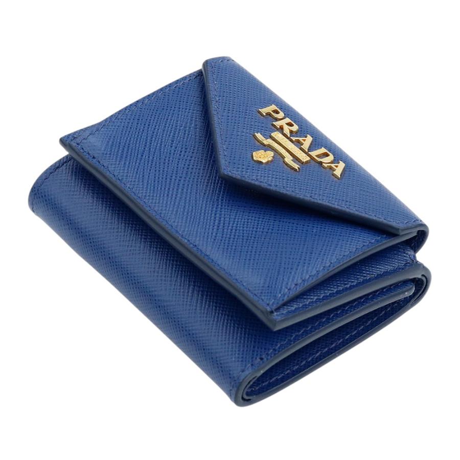 PRADA プラダ 財布 三つ折り 1MH021 QWA F0016 BLUETTE PRADA プラダ 財布 三つ折り 1MH021 QWA F0016 BLUETTE