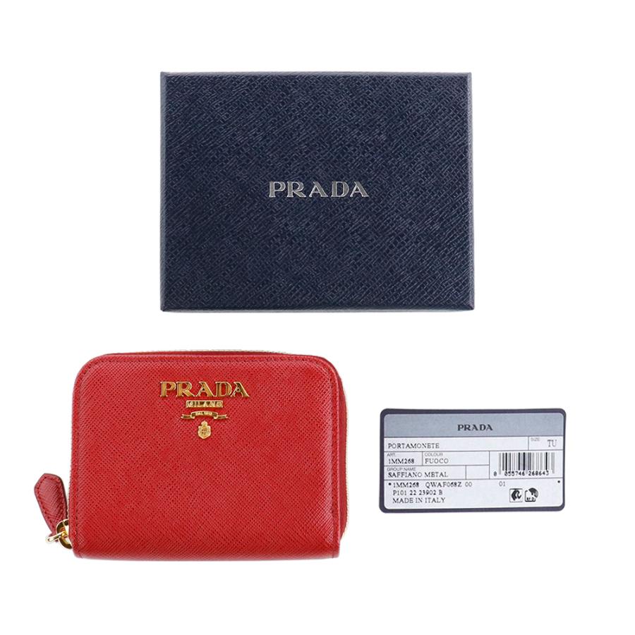 PRADA プラダ 財布 二つ折り ラウンドファスナー SAFFIANO METAL PRADA プラダ 財布 二つ折り ラウンドファスナー SAFFIANO METAL