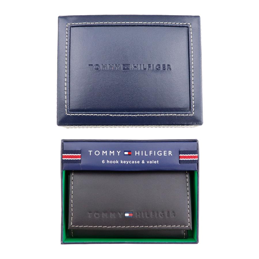 トミーヒルフィガー キーケース 6連 6本 TOMMY HILFIGER レザー 本革 31TL17X005 200 BROWN ブラウン キーリング キーホルダー｜brandparks｜09