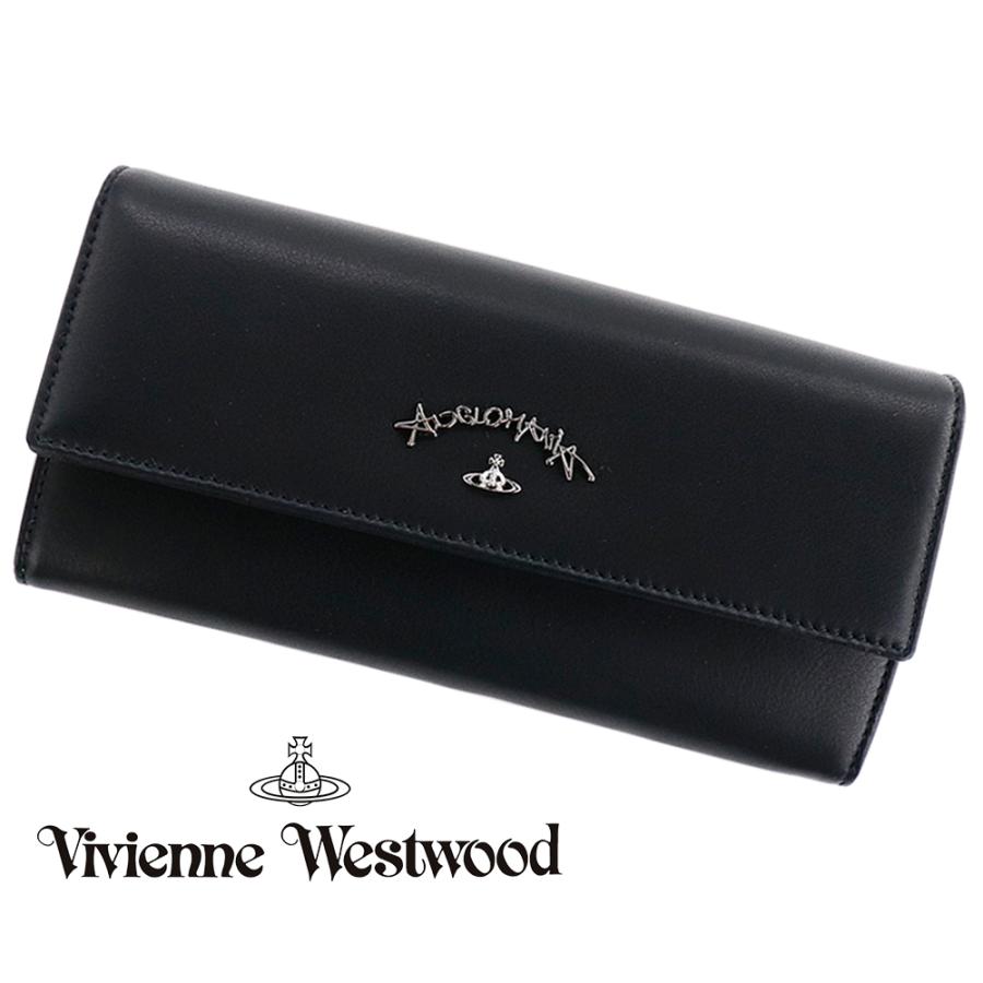 ヴィヴィアンウエストウッド 長財布 アングロマニア ソニア ブラック 黒 じゃばら オーブ 二つ折り VIVIENNE WESTWOOD