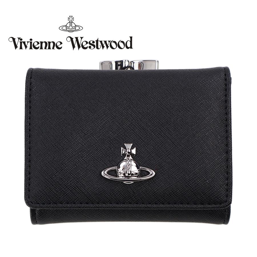 ☆未使用品☆Vivienne Westwood　三つ折り　コンパクト財布　がま口 ヴィヴィアンウエストウッド Vivienne Westwood 三つ折り財布