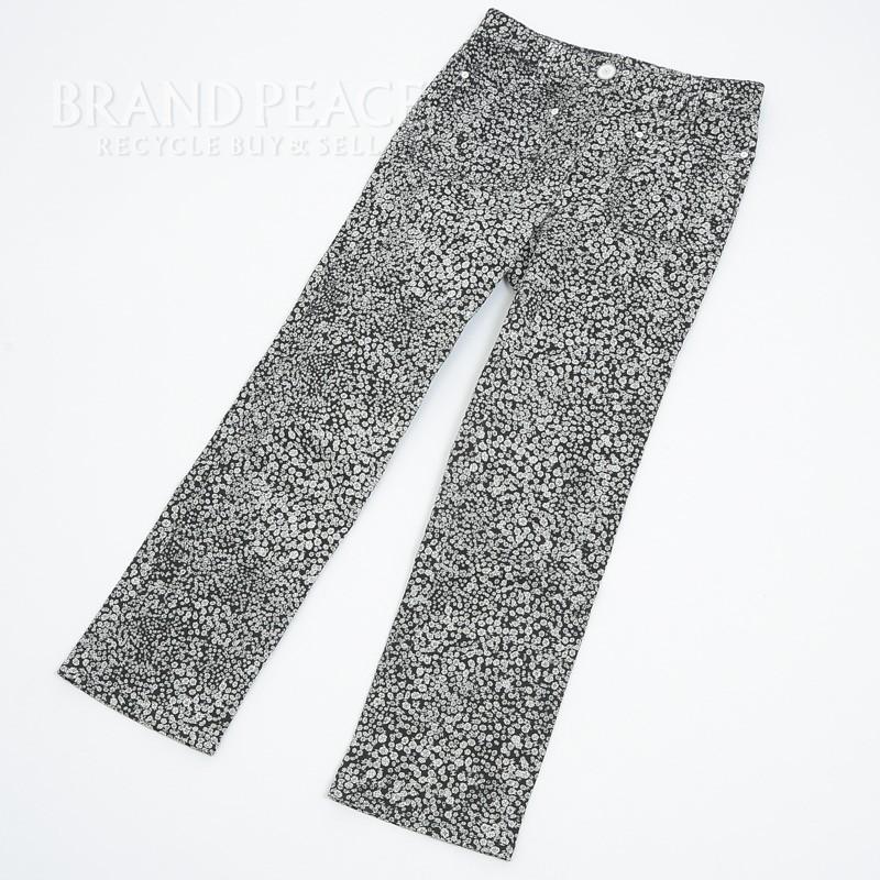 シャネル ストレッチデニム ブラック ホワイト レディース カメリア ブラック ホワイト サイズ34 レディースファッション P ブランドピース