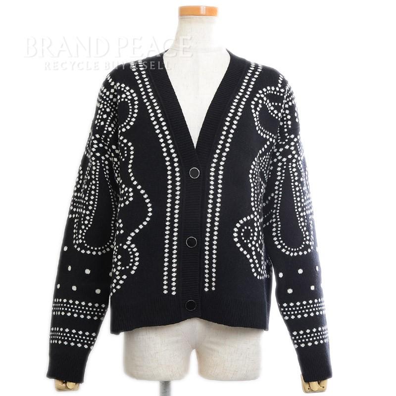 エルメス ブリッドドゥガラ カーディガン カシミヤ/コットン ブラック