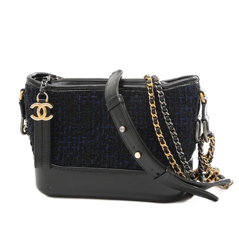CHANEL 値下げ シャネル ガブリエル ツイード スモールホーボー 