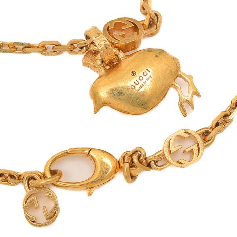 グッチ インターロッキングG ANIMALS CHICK ヒヨコモチーフ ロング  