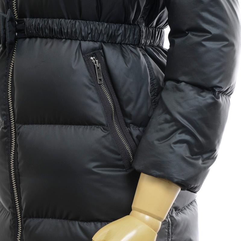 バーバリー ダウンジャケット ファーフード ブラック キッズ ガールズ  