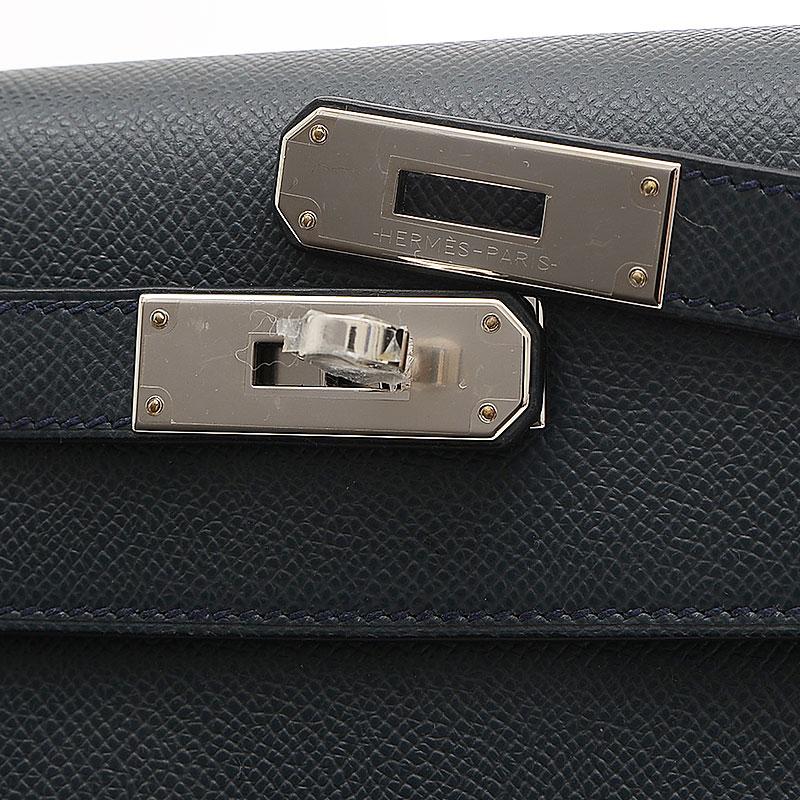 HERMES エルメス ケリー28 外縫い エプソン グリミスティ シルバー金具  