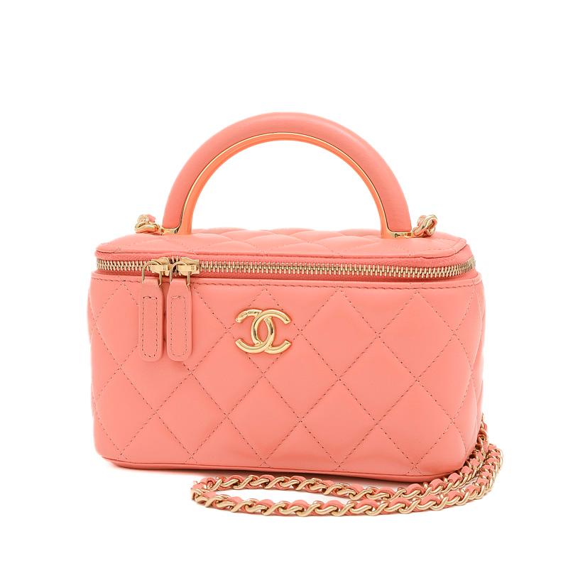 CHANEL 値下げ シャネル マトラッセ ヴァニティ チェーンショルダー  