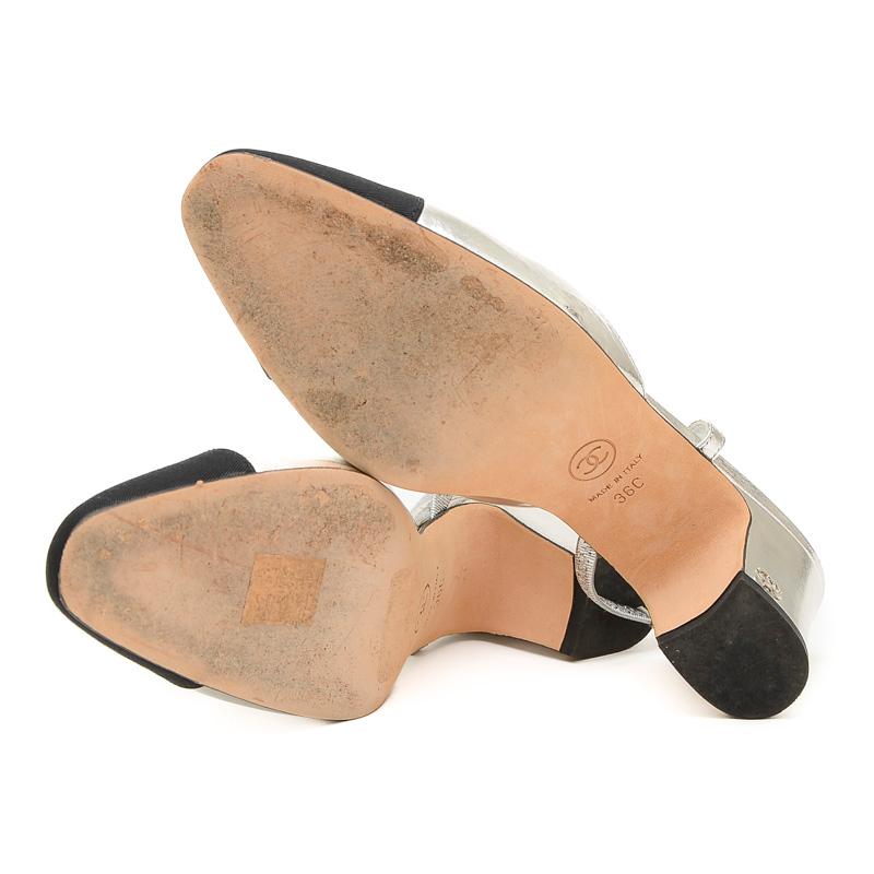 CHANEL シャネルスリングバックパンプス36サイズ