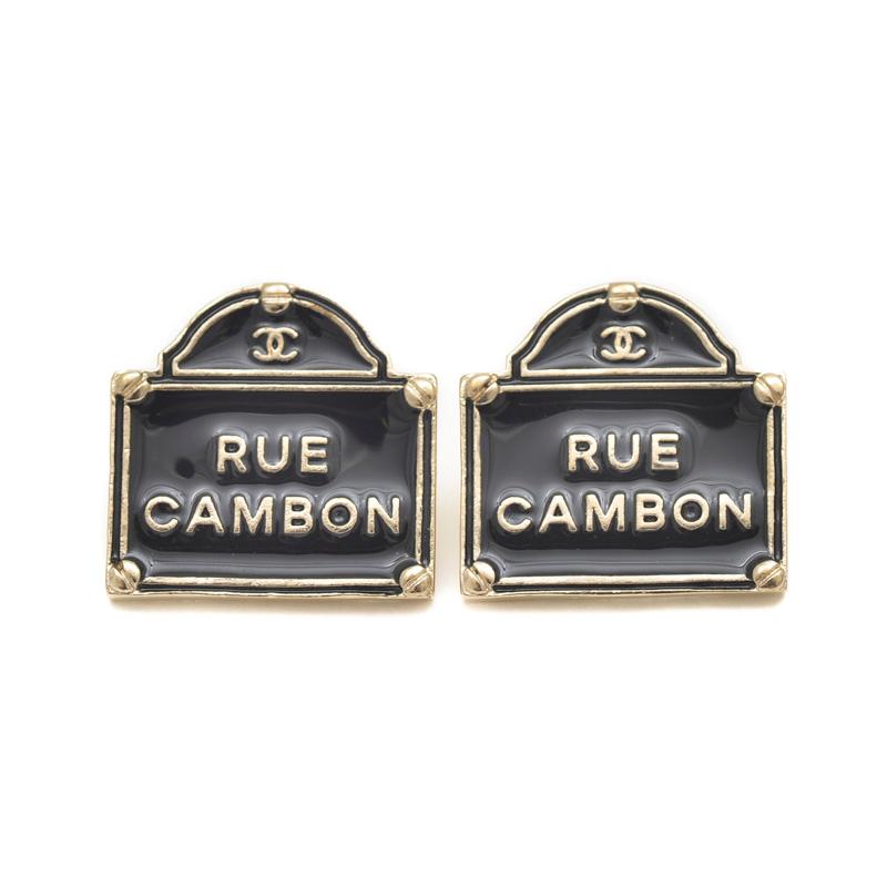CHANEL シャネル ピアス ココマーク カンボン ストアサイン マット  