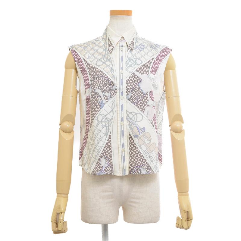 エルメスノースリーブブラウス