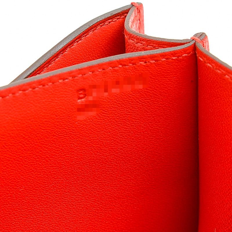 エルメス コンスタンス ミニ 18 シェーブルシャムキラ ルージュクー  